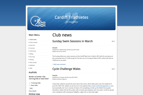 Cardiff Tri Screenshot