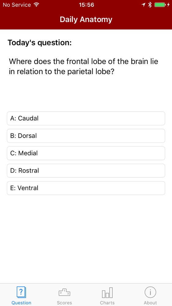 Daily Anatomy Iphone App Question