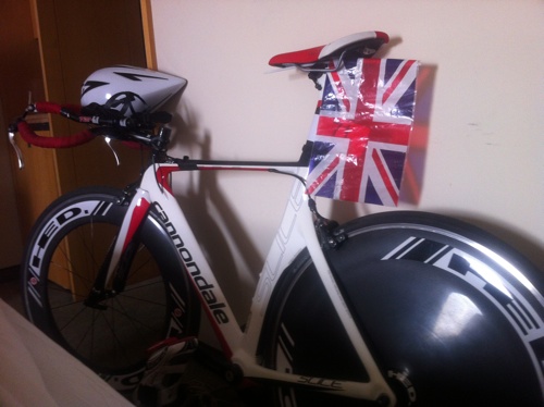 Bike & GB flag