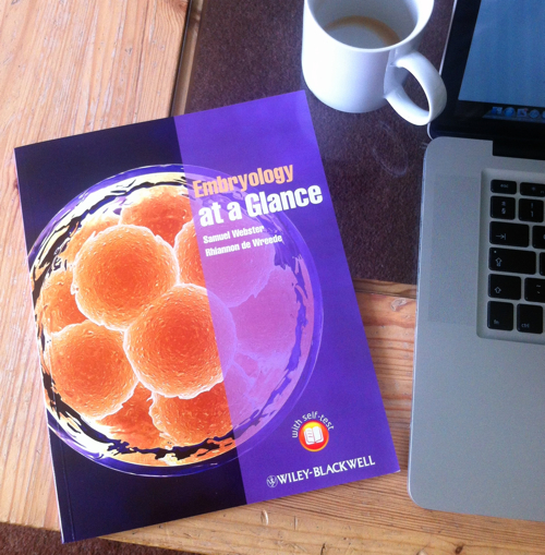 Embryology at a Glance on my coffee table