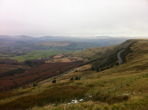 View from the Rhigos Mountain