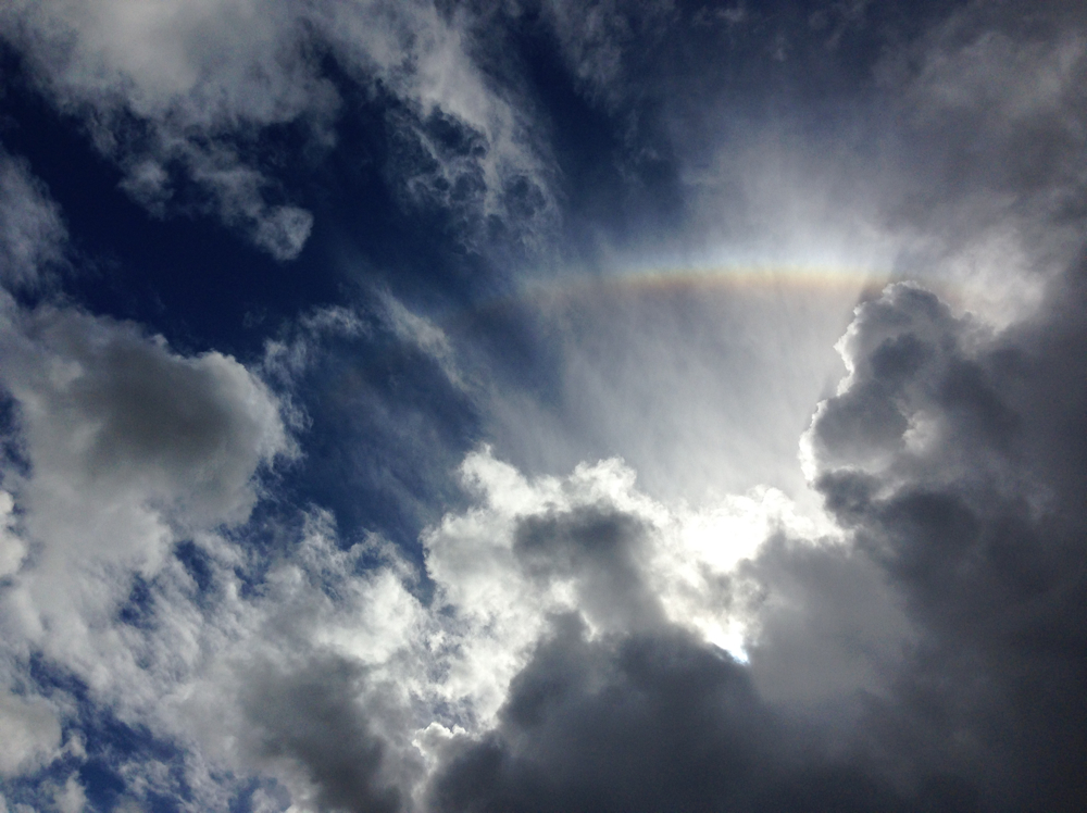 Rainbow in the clouds